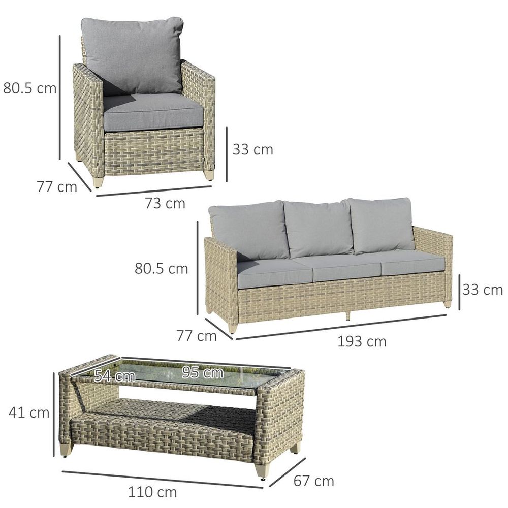 Premium Outdoor Rattan Sofa Set - Stylish and Durable Patio Furniture