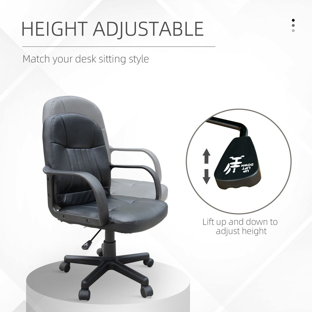 Luxurious Ergonomic Office Chair with Adjustable Height, Padded Seat, and 360° Swivel Base