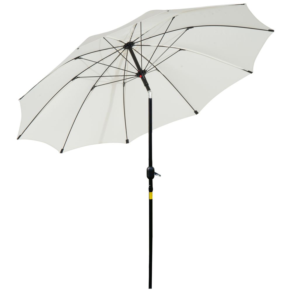 Premium Outsunny 2.6M Umbrella - Cream White, High Quality, Reliable, Durable, Stylish Design