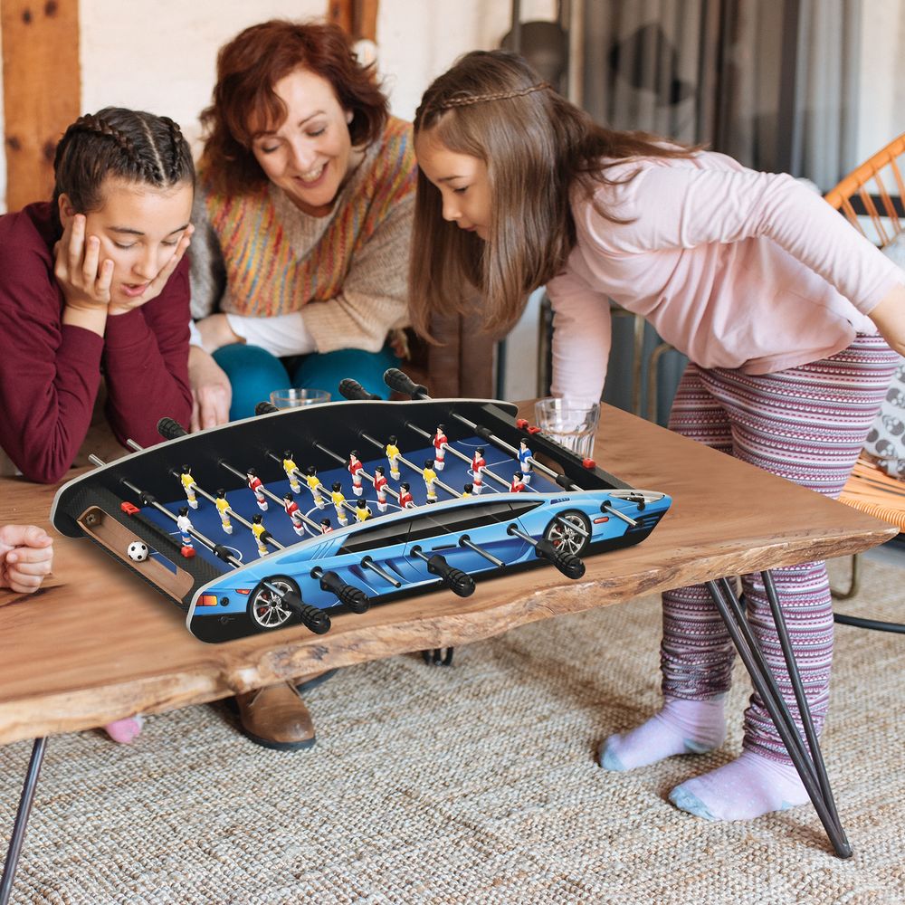 HOMCOM 29 Inch Mini Tabletop Football Foosball Gaming Table Play Fun Game Toy 74.5L x 36.1W x 12H CM