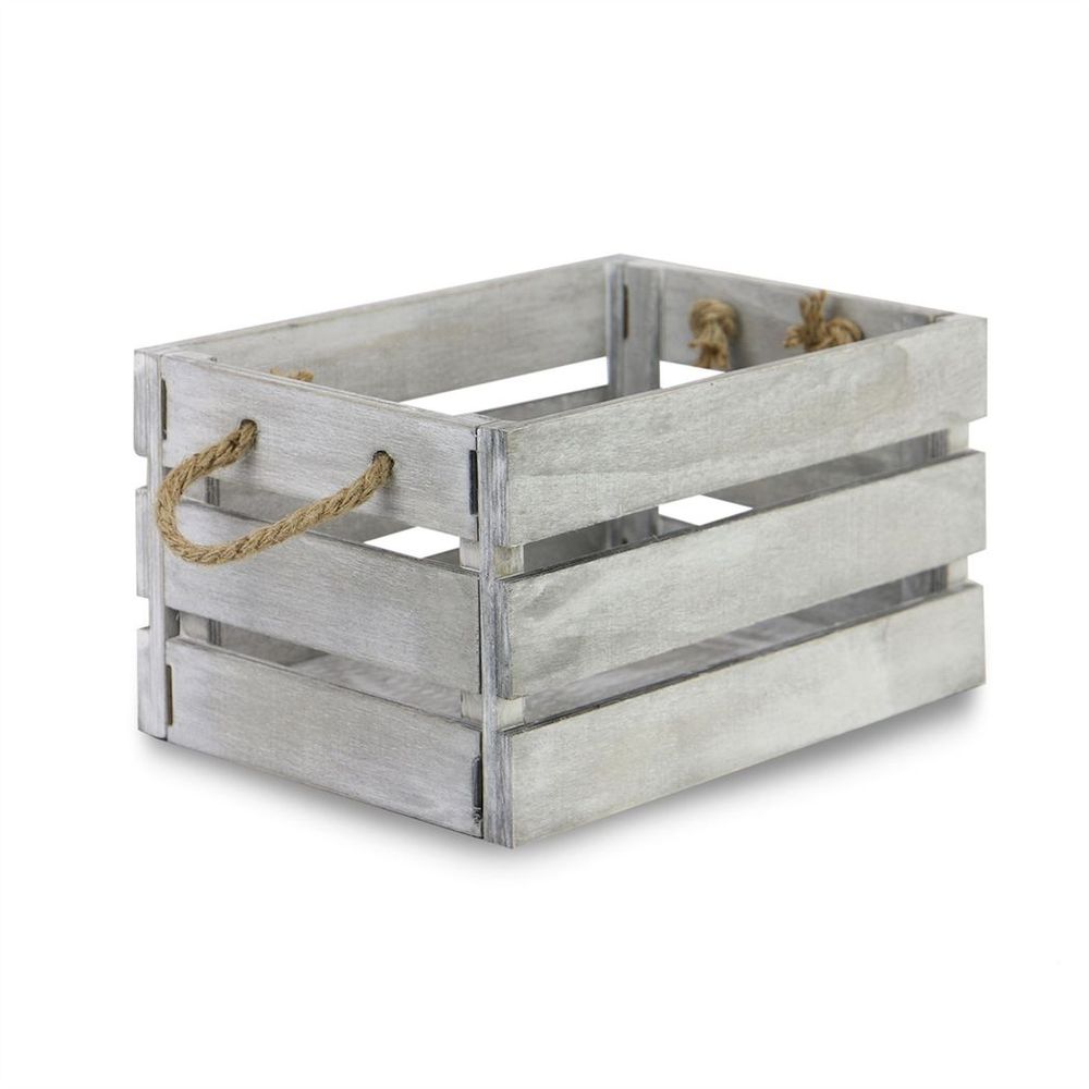 Premium Wooden Storage Crates - Set of 3 | Maison & White