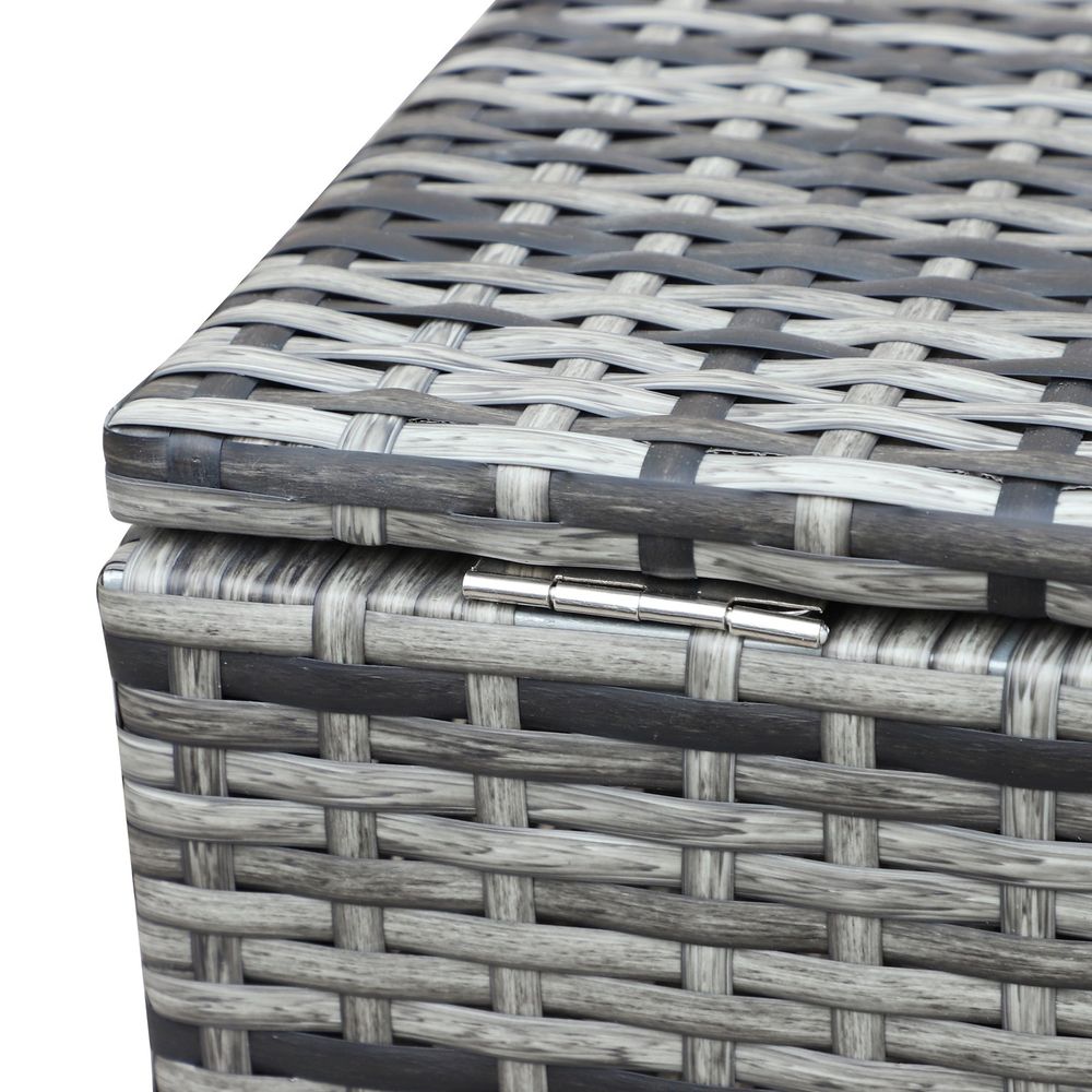Outdoor Rattan Furniture Set | 4-Piece | PE Rattan | Mixed Grey