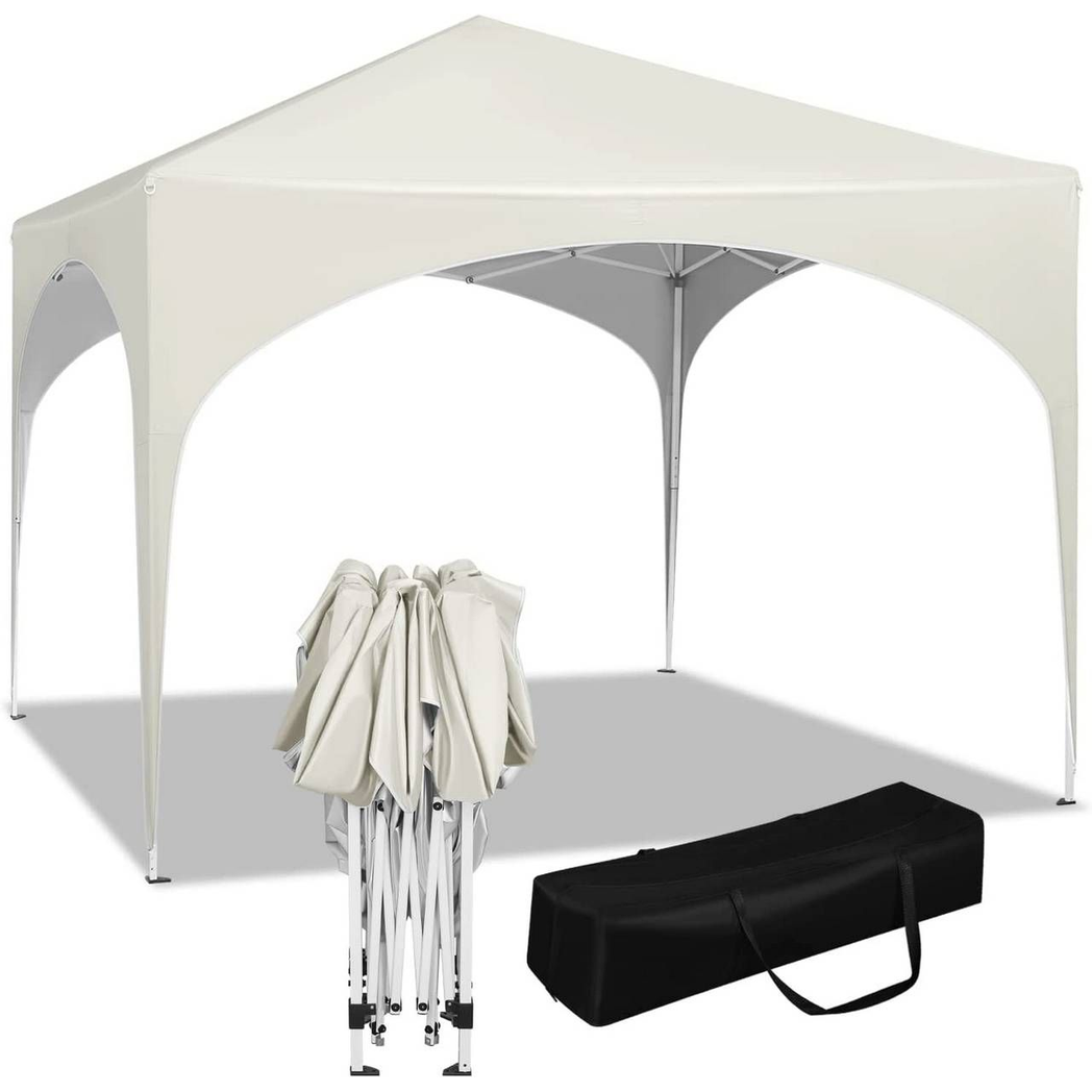 Party Tent | Waterproof and Sunproof Garden Gazebo | Beige 3x3 m