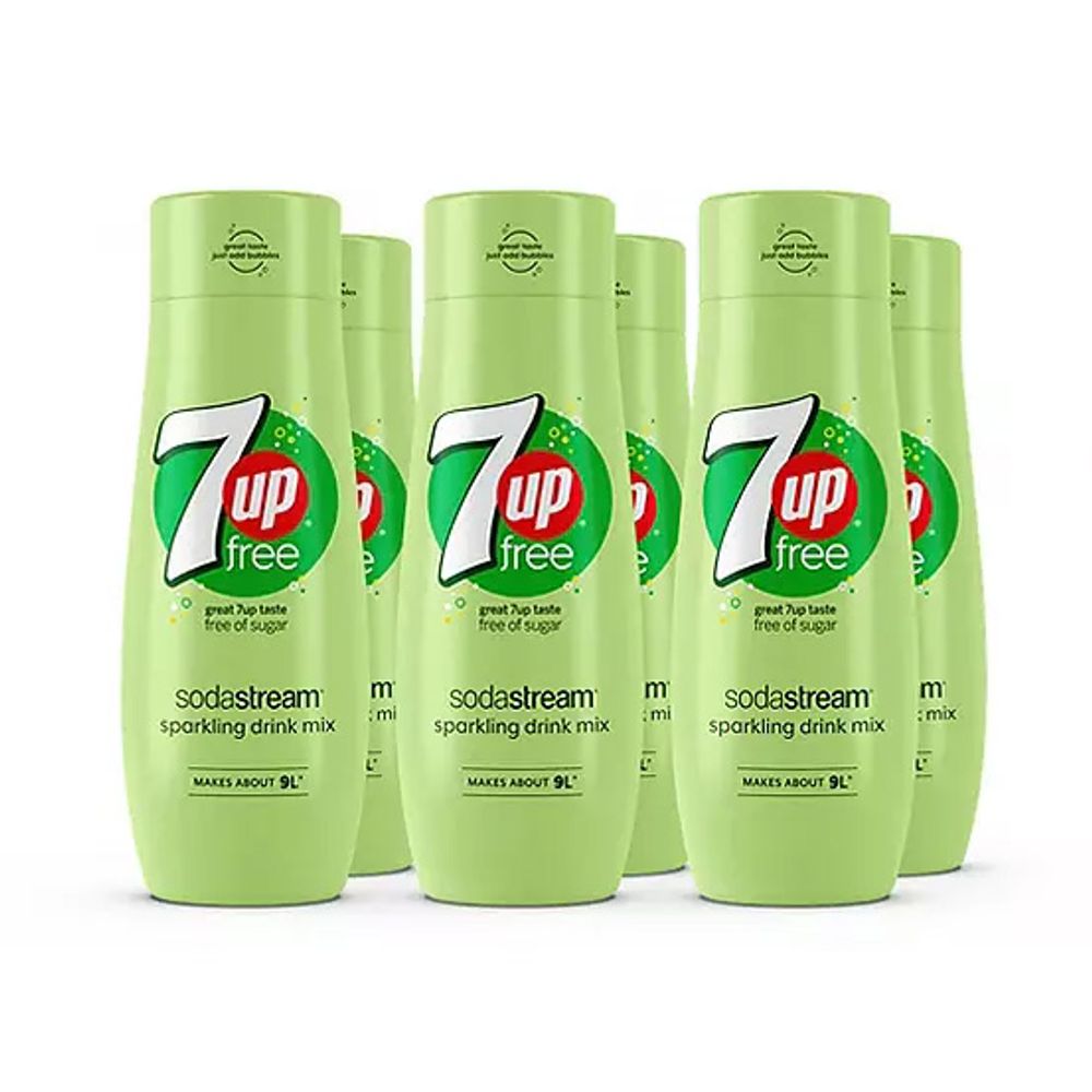 SODASTREAM 7 UP Free Flavor ST 440ml 6 Pack - Crisp, Refreshing, and Plastic Bottle Free!