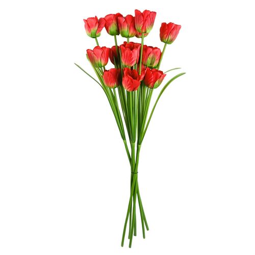 80cm Artificial Tulip Red Stem