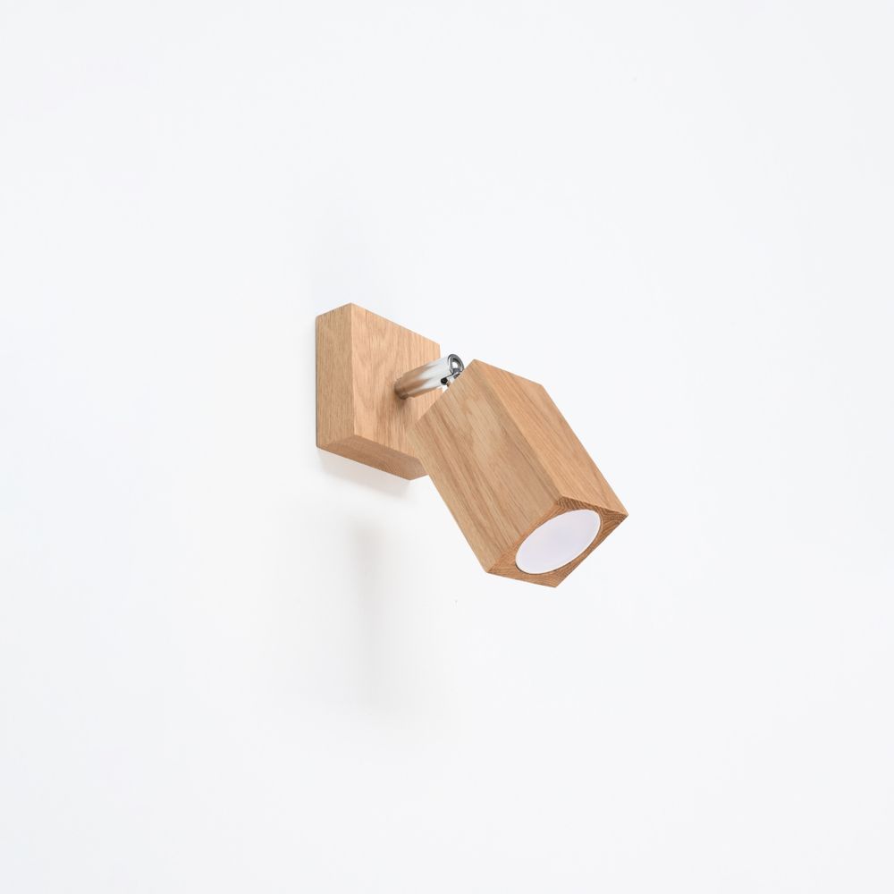 Scandinavian Design Wall Lamp - Wood, GU10 Socket - High Quality