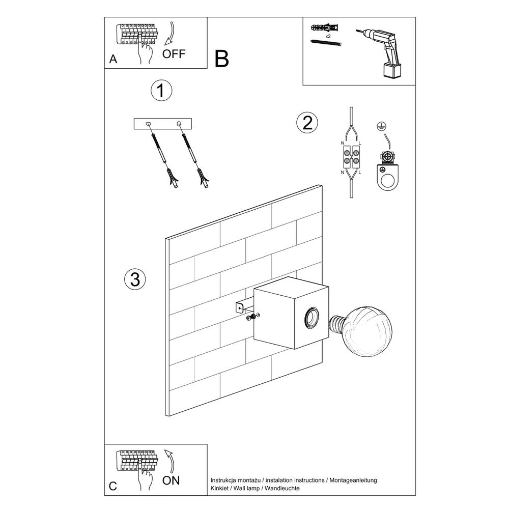 Wall lamp wood Ariz Scandinavian Design E27