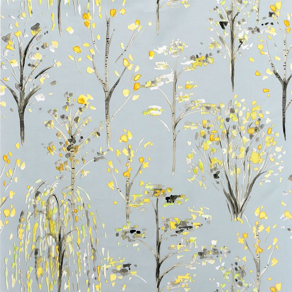 Premium Watercolour Tree Print - Grey/Ochre - Limited Stock!