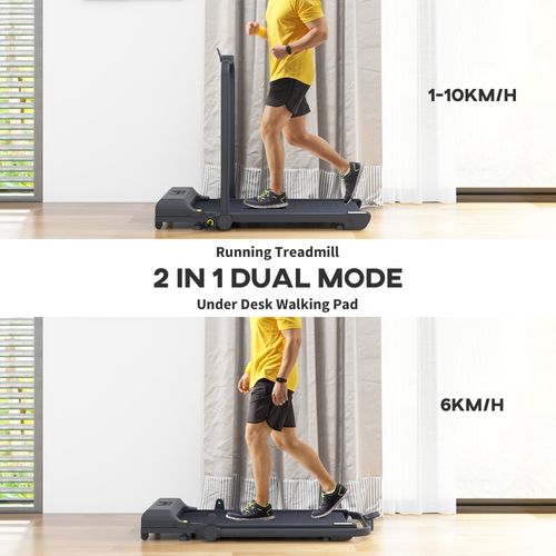 HOMCOM 2.5HP Folding Treadmill Walking Pad with Remote Control, 1-10KM/H