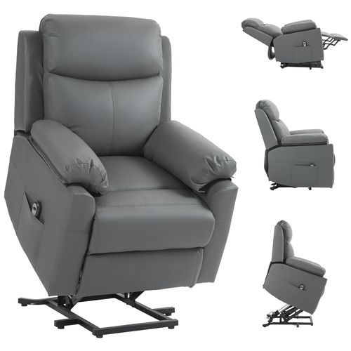 HOMCOM Power Lift Chair Electric Riser Recliner with Remote Control