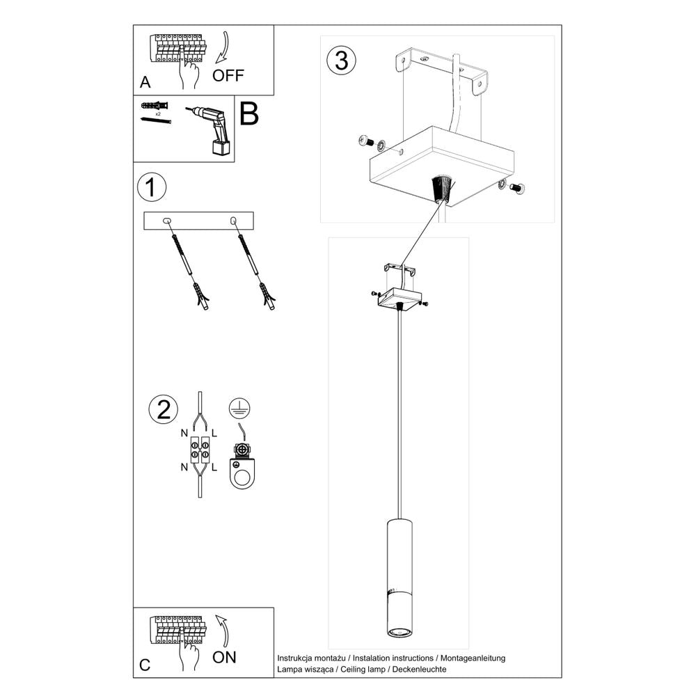 Modern Pendant Lamp Steel - Loopez Design GU10
