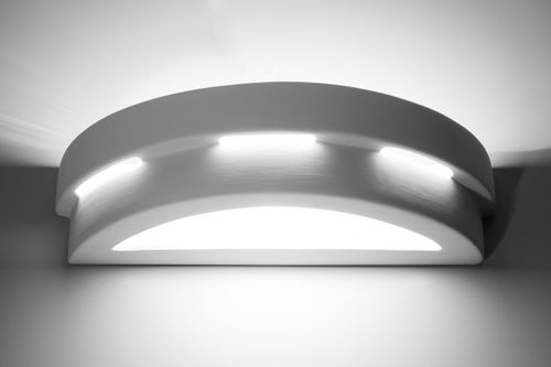Wall Lamp Ceramic HELIOS Simple Classic Design Paintable LED27