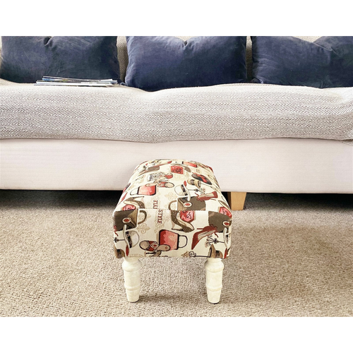 Ladies Fabric Footstool with Drawer