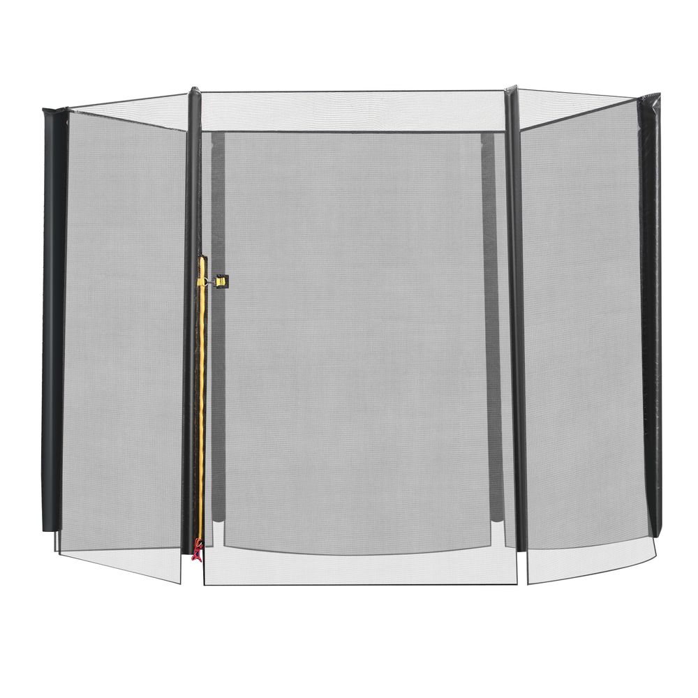 Premium 8' Round Trampoline Safety Fence - Durable Net, Maximum Protection - HOMCOM