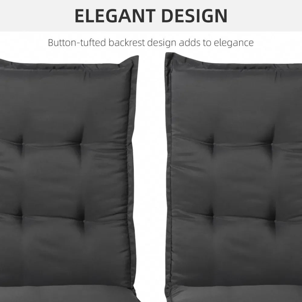 Premium Quality Replacement Chair Cushions - High Back Folding - Patio Garden Seat Pad