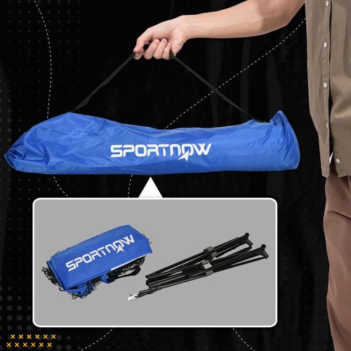 SPORTNOW 4m Badminton Net, Adjustable Sports Net for Tennis, Volleybal, Blue