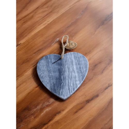 Grey Heart Chopping Board 24x26cm