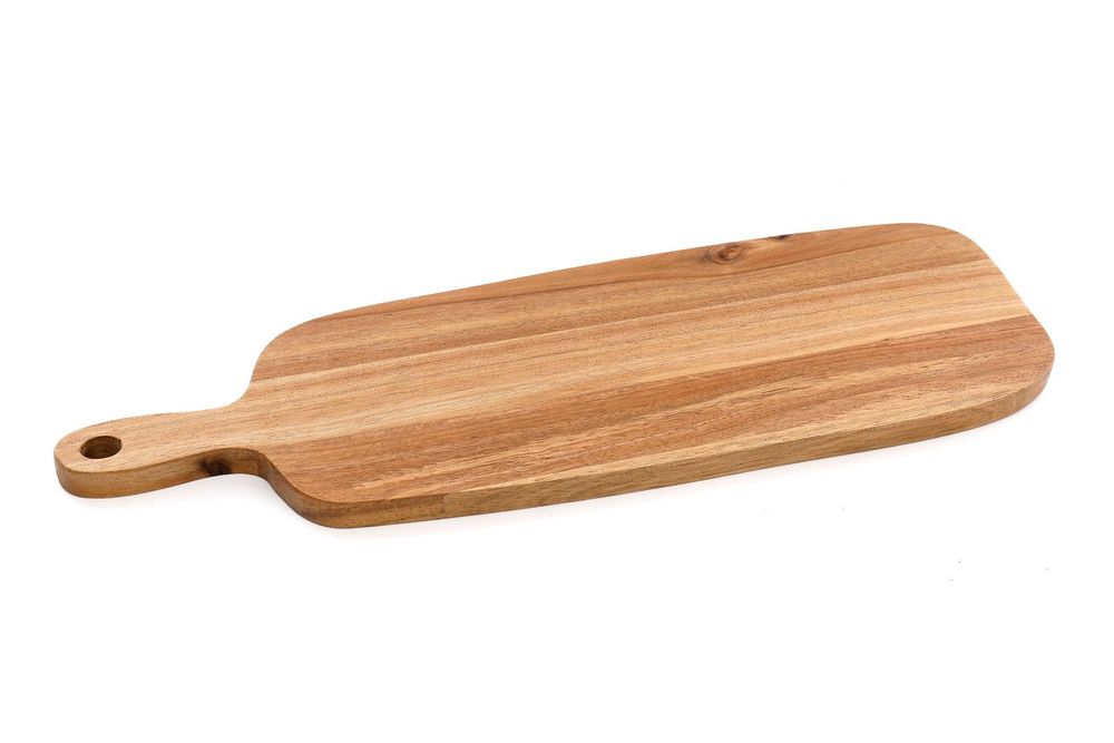 Premium Acacia Wood Serving Board - 45x14cm - Perfect for Cheese, Charcuterie, and More!