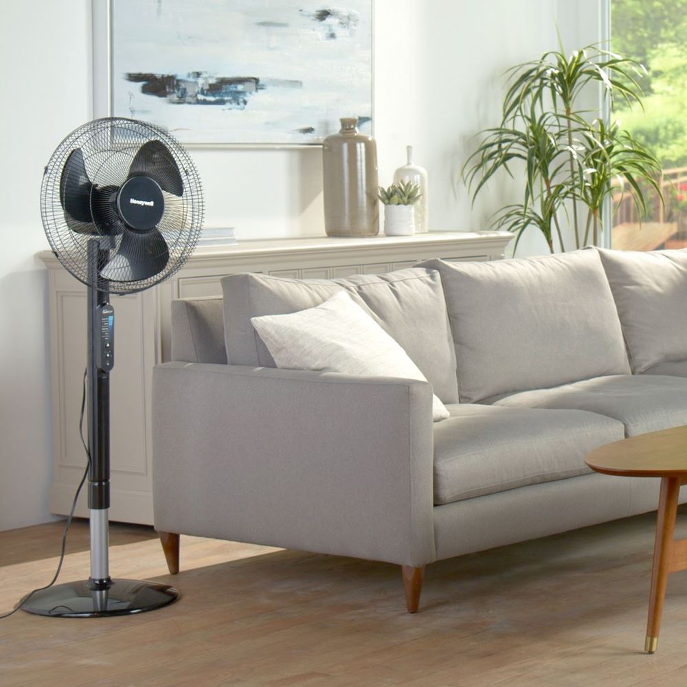 Honeywell Advanced QuietSet 16" Stand Fan - Black UK Plug