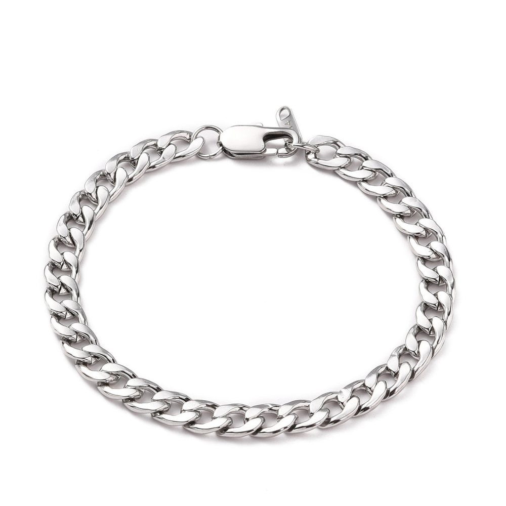 Mens Curb Chain Bracelet | Ideal Birthday or Christmas Gift