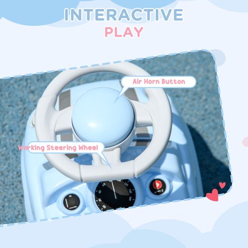 AIYAPLAY Ride On Car Foot To Floor Sliding Car w/ Air Horn