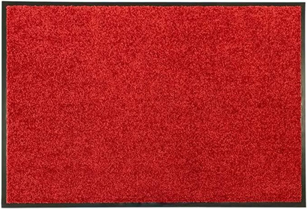 Wash & Clean 60x120 Dark Red - Durable, High Traffic Area Mat for Home, Workplace, Sports Center, Shop
