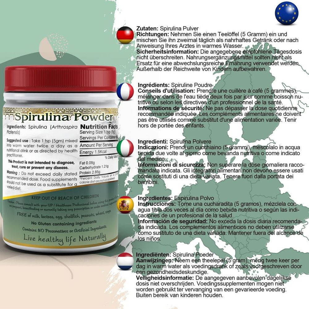 Spirulina Powder: Premium Quality Superfood Supplement
