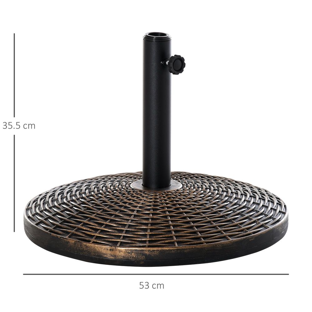 Premium 25kg Patio Umbrella Base - Weatherproof Outdoor Stand for Parasols - Strong, Stylish & Durable