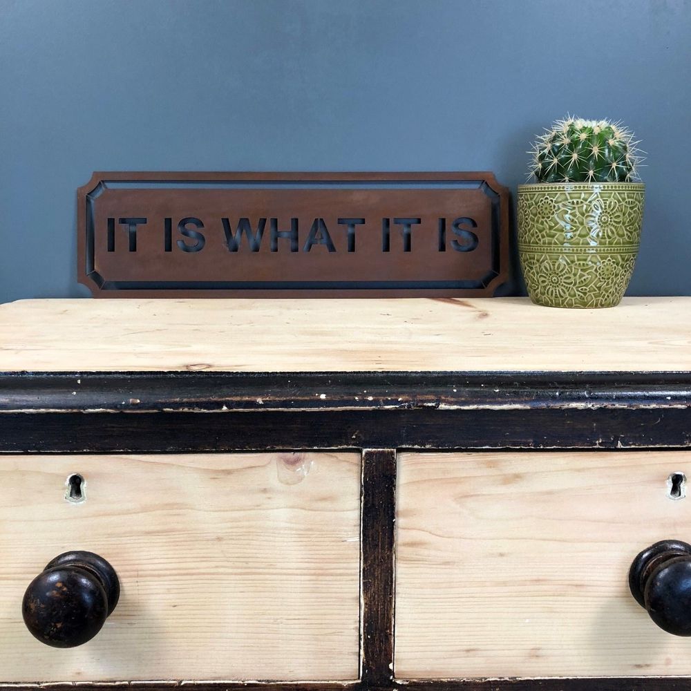 Rustic Industrial Kitchen Sign for Home Décor - High Quality Metal Art