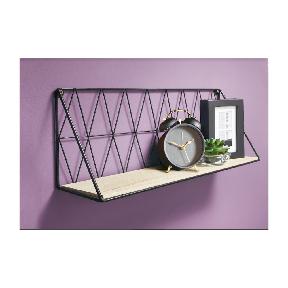 Rustic Zig Zag Wooden Wall Shelf - Premium Quality, Durable & Stylish Home Decor