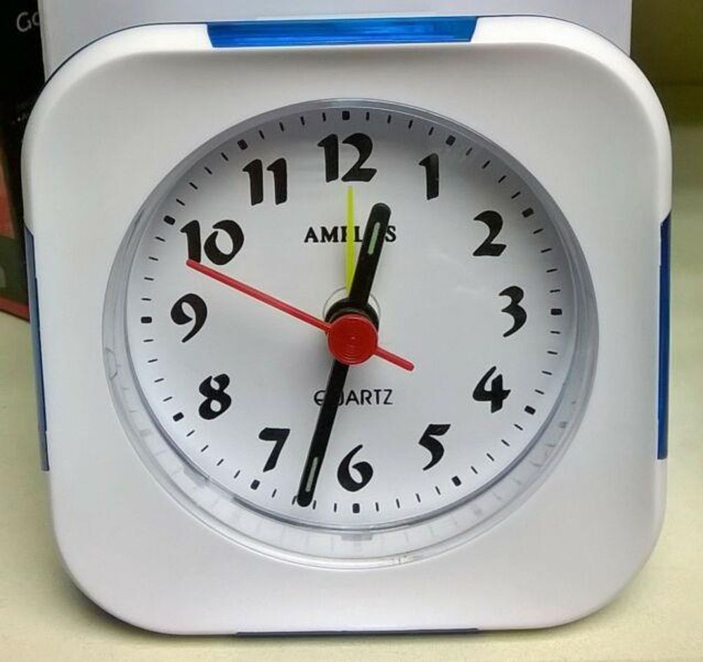 Amplus Alarm Clock - Clear Display, Snooze Function, White