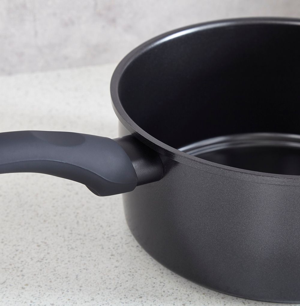 Cermalon 5pc Black Carbon Steel Cookware Set - Non-Stick, Dishwasher Safe, Induction Ready