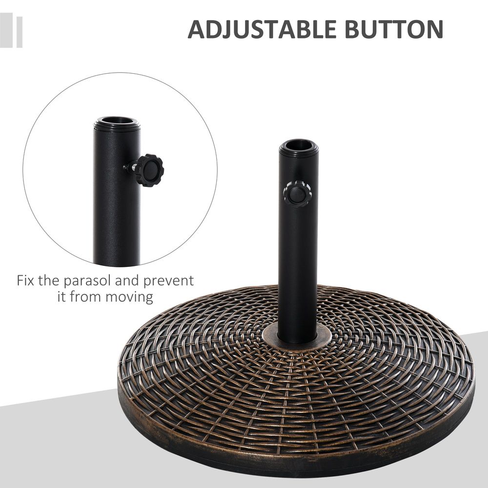 Premium 25kg Patio Umbrella Base - Weatherproof Outdoor Stand for Parasols - Strong, Stylish & Durable