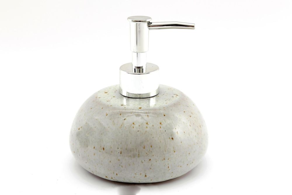 Premium Taupe Ceramic Soap Dispenser