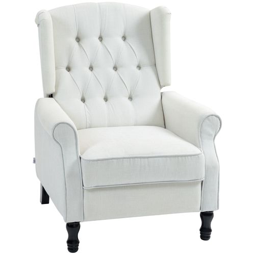 HOMCOM Manual Reclining Armchair Recliner with Footrest