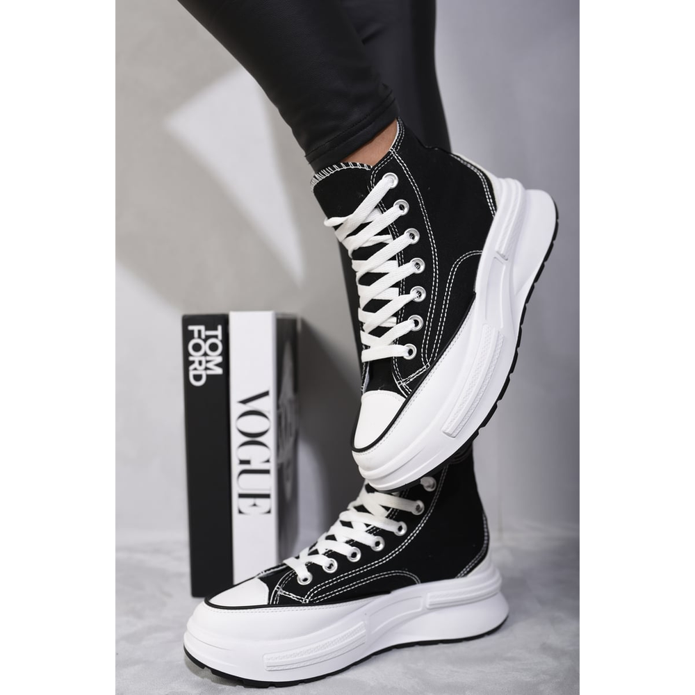 High Top Platform Lace Up Chunky Trainers