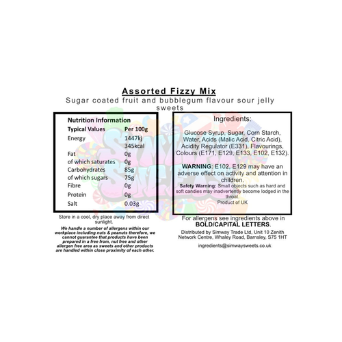 Fizzy Mix Simway Sweets