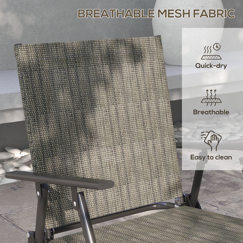 Outsunny Patio Furniture Set: Garden Table, Foldable Chairs, Loveseat - High Quality & Stylish Design