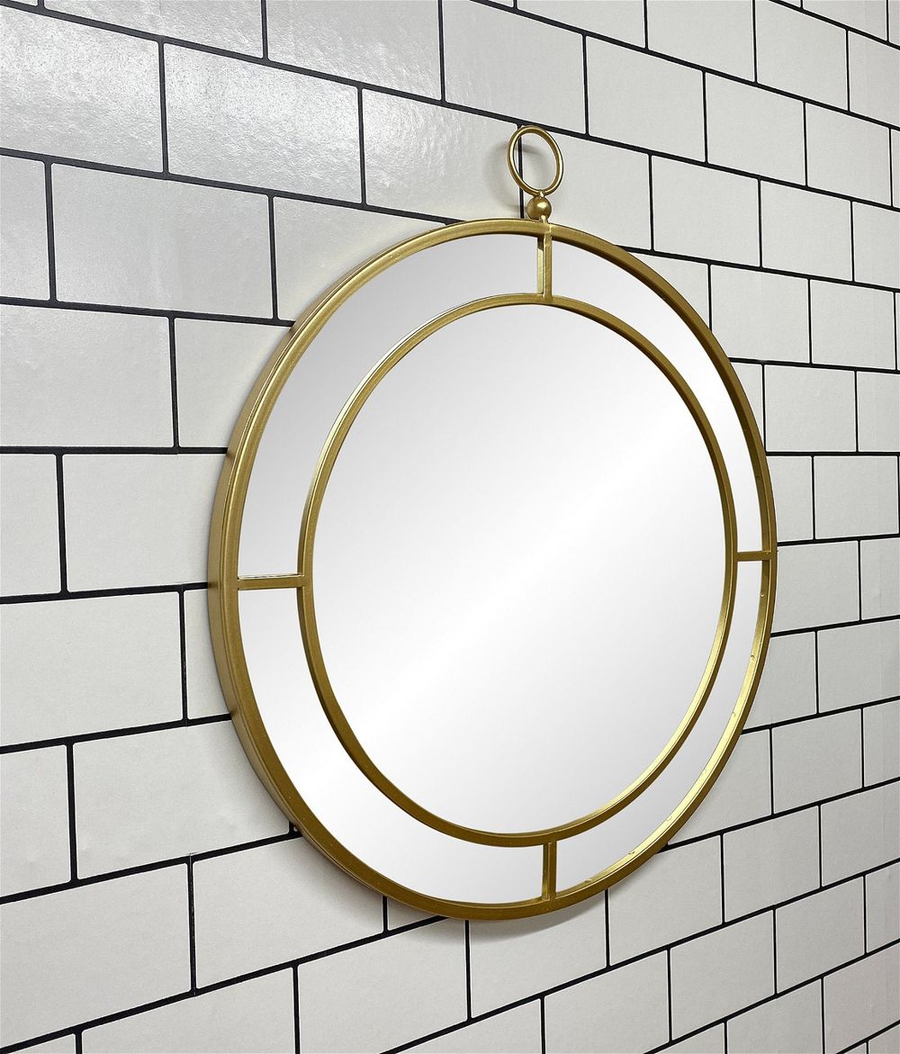 Sussex Range Gold Mirror - Elegant & Striking Circular Design - 50cm Diameter - High Quality