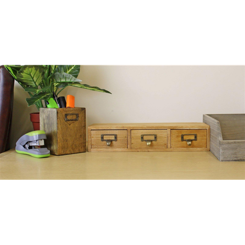 3 Drawer Single Level Small Storage Unit, Trinket Drawers