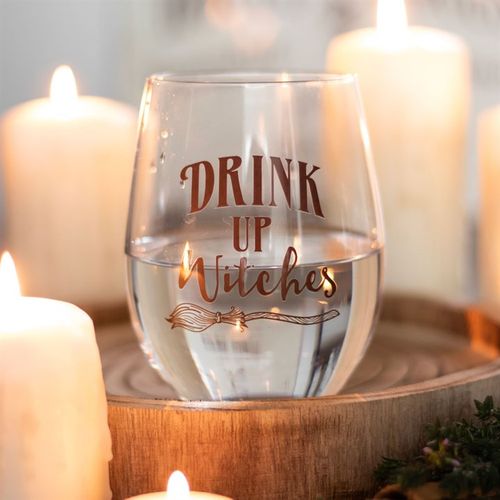كأس "Drink Up Witches" بدون ساق