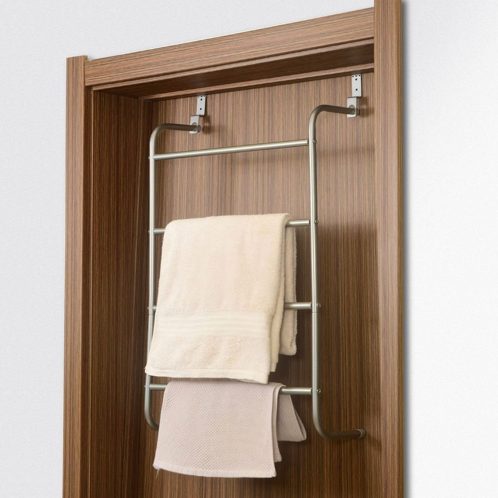 Premium 4 Tier Over Door Towel Rack - Space-Saving Storage Solution