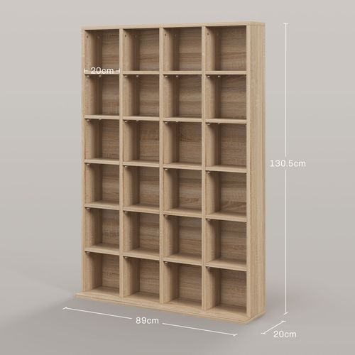 HOMCOM DVD CD Media Storage Rack, Video Display Unit, 89 x 130.5 cm