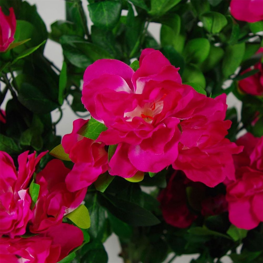 High-Quality 100cm Artificial Azalea Pink Flowers Potted Plant