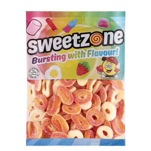 Peach Rings 1kg Sweet Bag Sweets