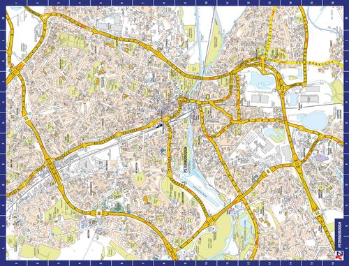 A to Z Map of Peterborough 1000 Piece Jigsaw Puzzle
