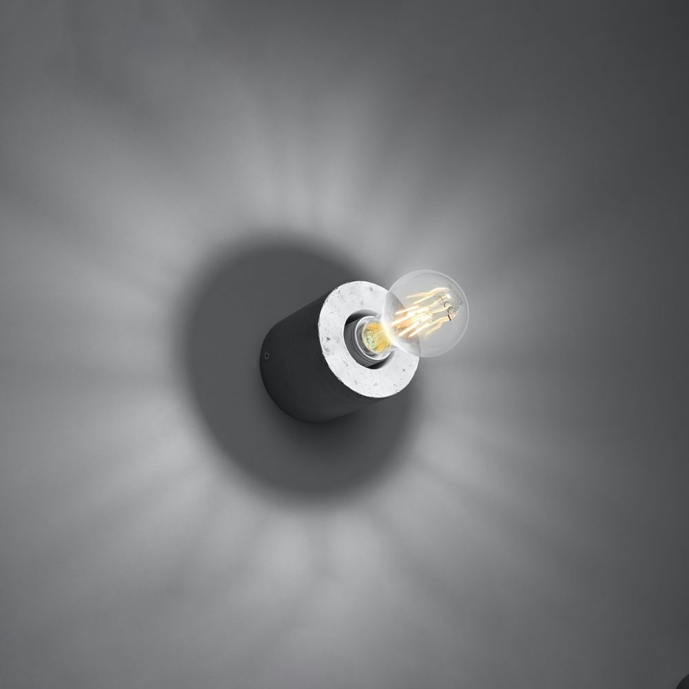 Industrial Design Wall Lamp - High Quality Concrete - E27 Socket