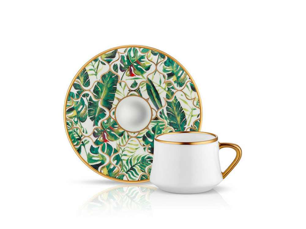 Sufi Coffee Cup and Saucer - Amazon Equator - 90 cc