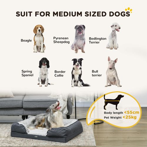 PawHut Dog Bed Calming Pet Bed Dog Mattress for Small Dogs