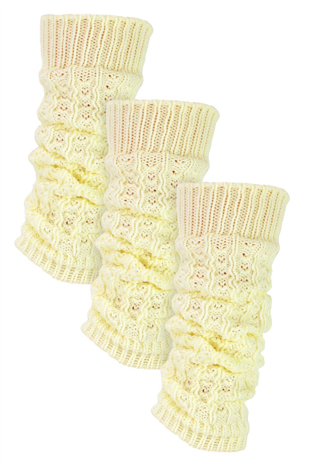 Sock Snob - Ladies 3 Pack Chunky Leg Warmers